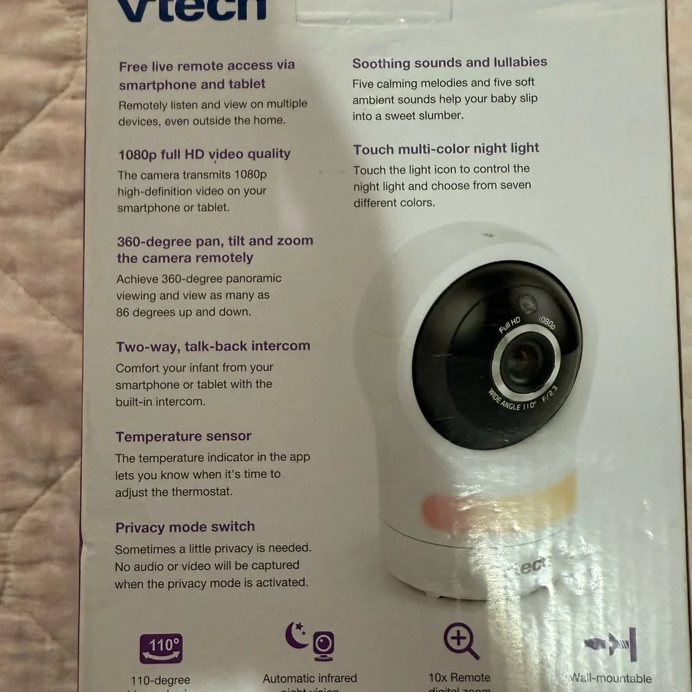 White Smart 1080p Camera